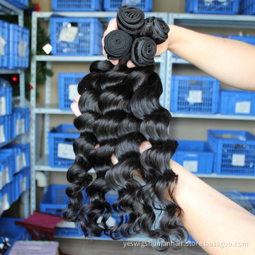 Wholesale Loose Deep Wave Raw Brazilian Virgin Human Hair Bundles Cuticle Aligned Human Hair Extension Bundles For Black Women